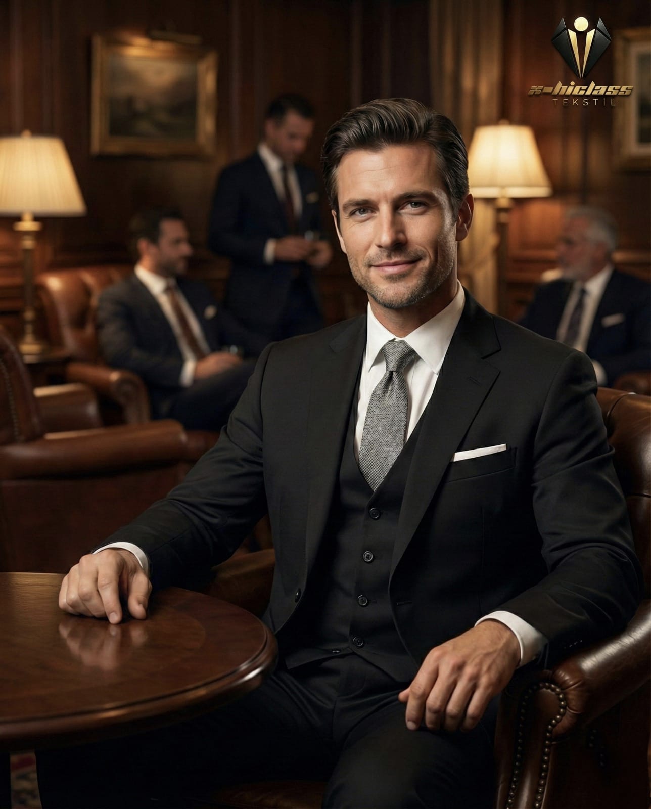 Executive Black Trio Suit
